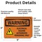 Signmission Electrical Hazard Authorized With Symbol OSHA Warning Sign, Vinyl Decal, 5in W x 3.5in L, 2PK OS-2PACK-WS-D-35-L-12584 - alternate 2